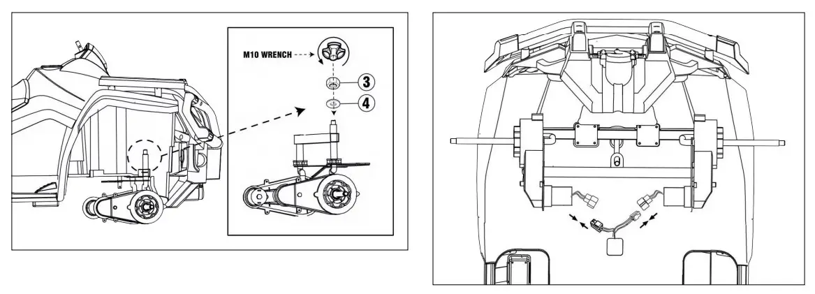 JOYWHALE BW-A20 24V Kids Ride on 2 Seater ATV Car 4WD Quad Electric Vehicle (8)