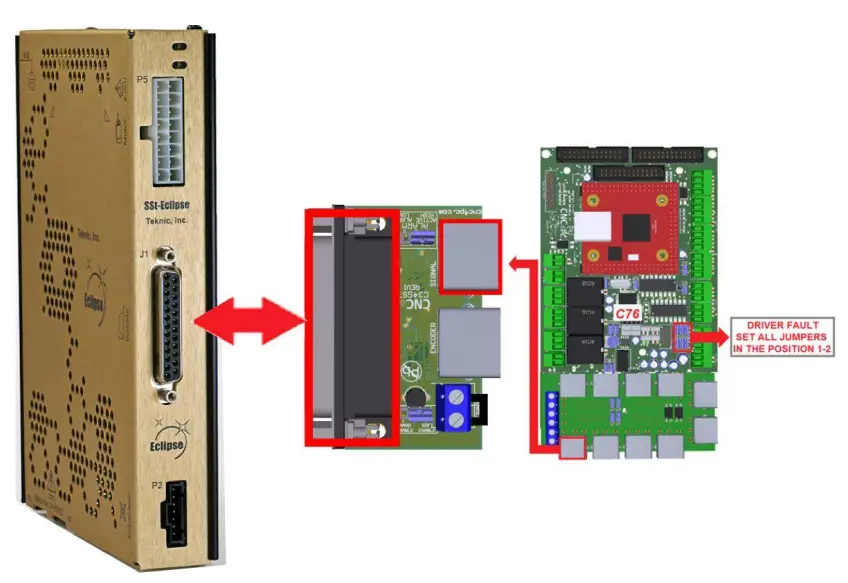 CNC4PC C34SST RJ45 Driver Board - WIRING SAMPLE