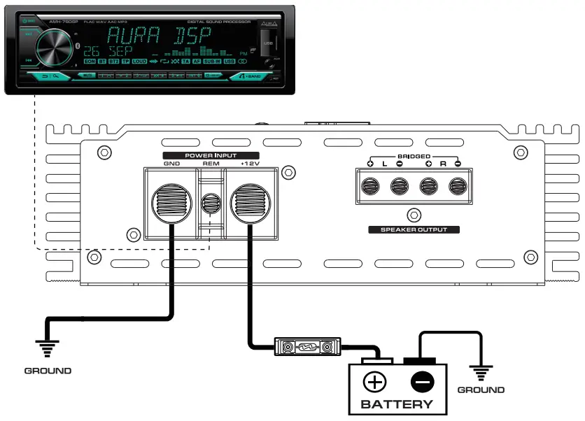 AURA VENOM-D2.1 500 2 Channel Stereo Power Amplifier - fig 1