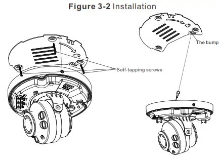 SUNELL SN-IPV8080EEAR-Z Series Vandal Dome Network Camera - Installation