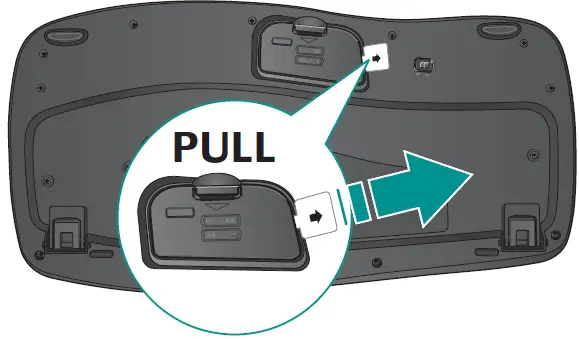 logitech K350 Wireless Wave Ergonomic Keyboard pull