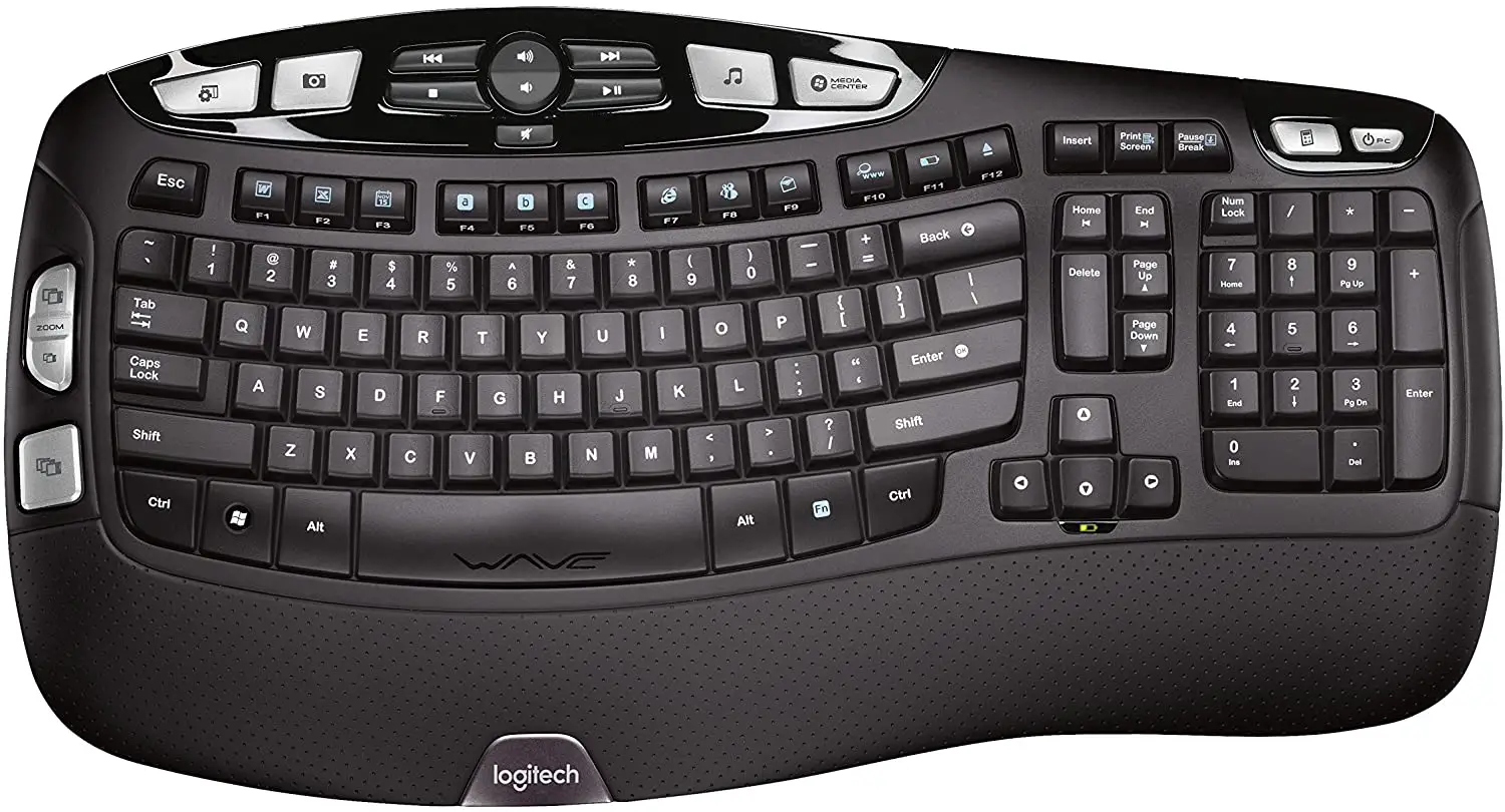 logitech K350 Wireless Wave Ergonomic Keyboard