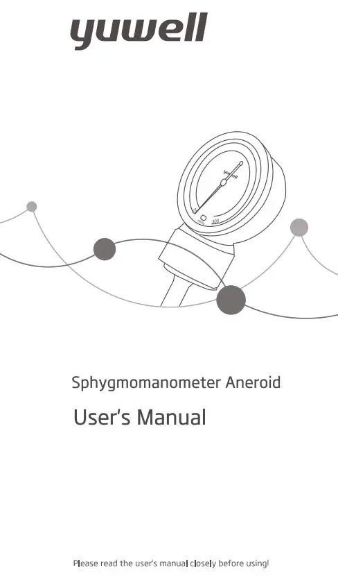 yuwell 140603 Sphygmomanometer Aneroid User Manual