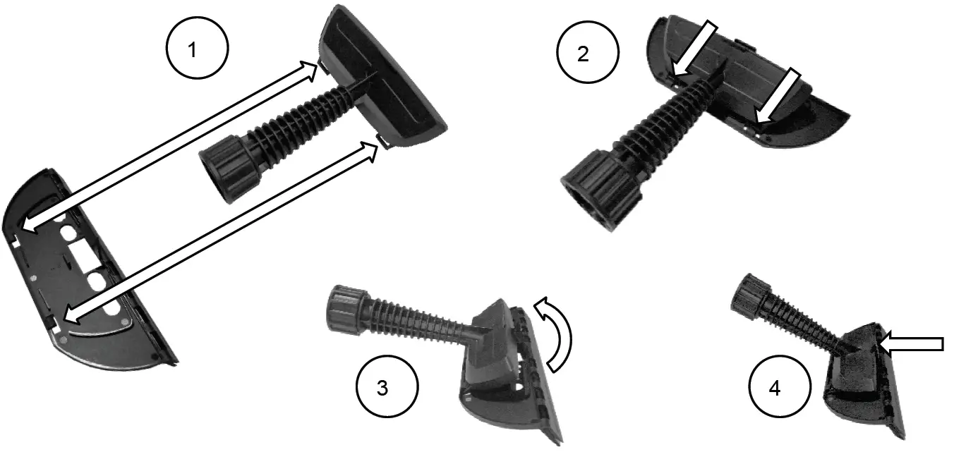 anko JJB-301 Hand Held Steam Cleaner Installation of Accessories-2