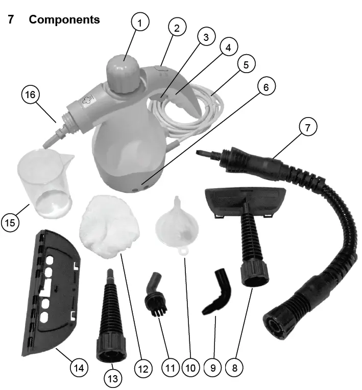 anko JJB-301 Hand Held Steam Cleaner component