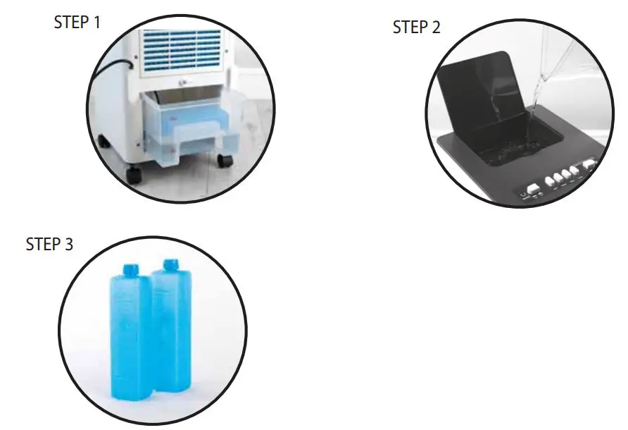 BLAUPUNKT 368418 6 Litre Air Conditioner - Filling the Ice Cube Plus Personal Space Cooler
