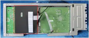 BenQ LCD Monitor PD3200Q Recycle Disassemble - Remove the boards from the main frame