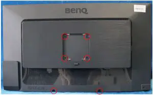 BenQ LCD Monitor PD3200Q Recycle Disassemble - Remove the rear cover