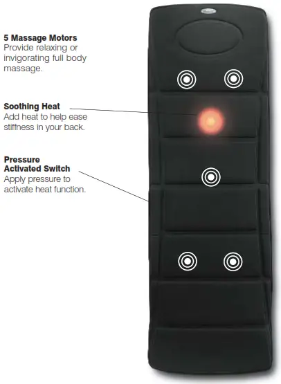 Homedics MM-5MH 5 Motor Full Body Massager - Soothing Heat