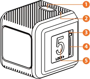 RunCam 25210 5 Orange 4K HD Action Cam Diagram A