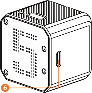 RunCam 25210 5 Orange 4K HD Action Cam Diagram B