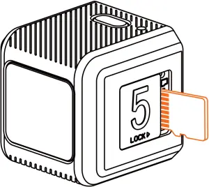 RunCam 25210 5 Orange 4K HD Action Cam microSD Card