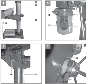 Einhell TC BD 630 Bench Drill - figure 3