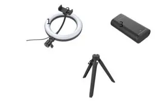 Anko 42986997 10-Inch Tabletop Selfie Ring Light fig 2