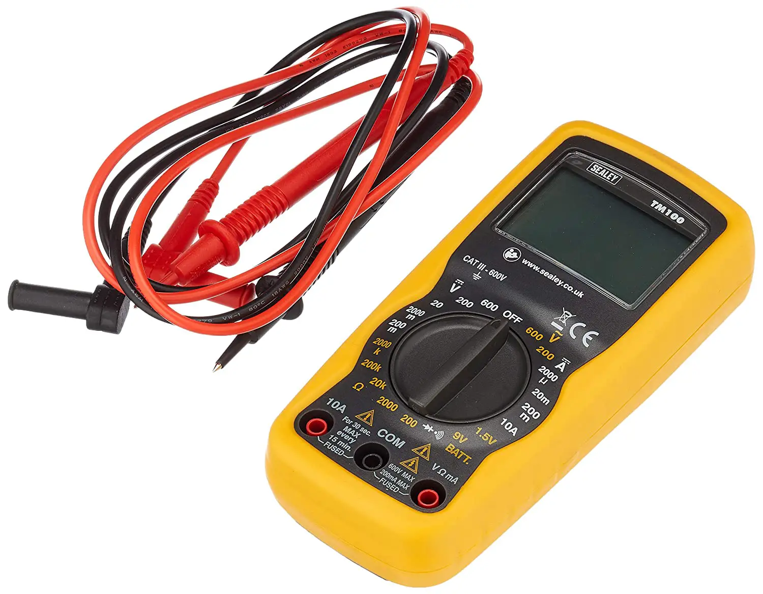 Sealey Tm101 Professional Digital Multimeter Ncvd - 7 Function Instructions