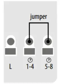 SALUS Wiring Centre KL08NSB- OPTION 1
