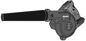 Harbor Freight Bauer Cordless Compact Workshop Blower 1916C-B