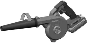 Harbor Freight Bauer Cordless Compact Workshop Blower 1916C-B - Rotate Blower
