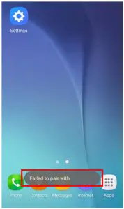 Fail Bluetooth Connection