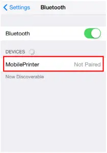 Connecting With Printer