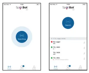 SpotSee SpotBot BLE Shock Watch - BLE app