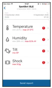 SpotSee SpotBot BLE Shock Watch - PRODUCT MANUAL 9