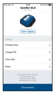 SpotSee SpotBot BLE Shock Watch - changes