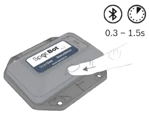 SpotSee SpotBot BLE Shock Watch - enable GPS