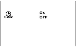 Clock,timing power on/off setting