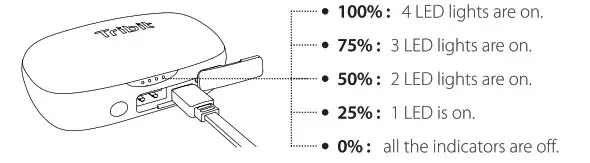Tribit BTH92S BTH92S1 True Wireless Earbuds- Charging