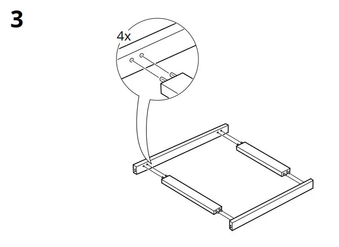 IKEA 800.359.20 FÖRHÖJA Kitchen Cart Birch Instruction Manual - Installation