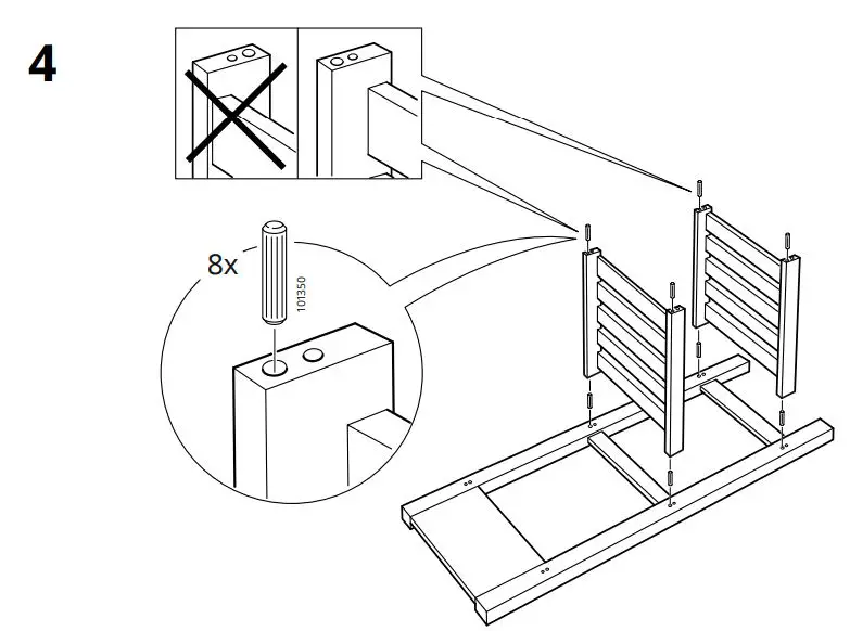 IKEA 800.359.20 FÖRHÖJA Kitchen Cart Birch Instruction Manual - Installation