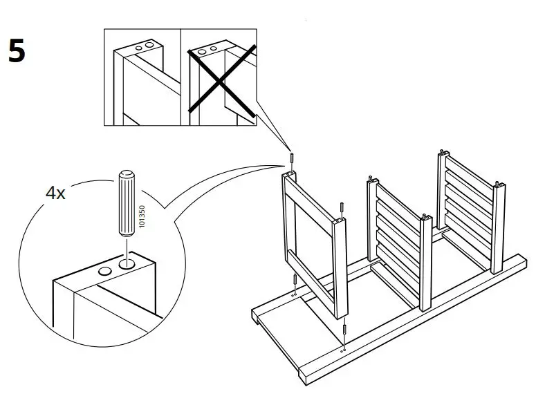 IKEA 800.359.20 FÖRHÖJA Kitchen Cart Birch Instruction Manual - Installation