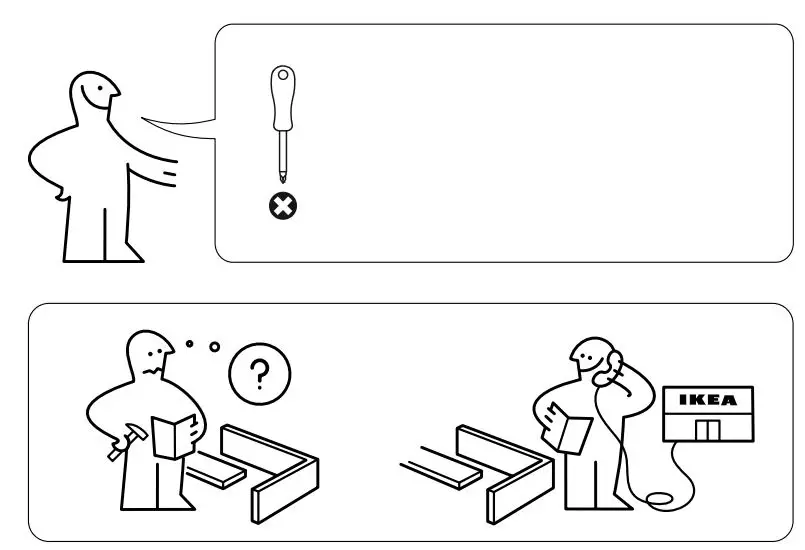 IKEA 800.359.20 FÖRHÖJA Kitchen Cart Birch Instruction Manual - Ned Help Contact Customer care