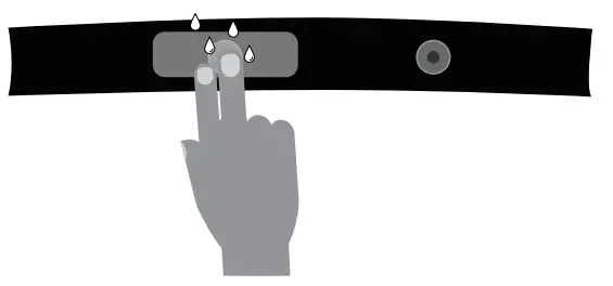 Magene H003 Heart Rate Monitor - electrode areas