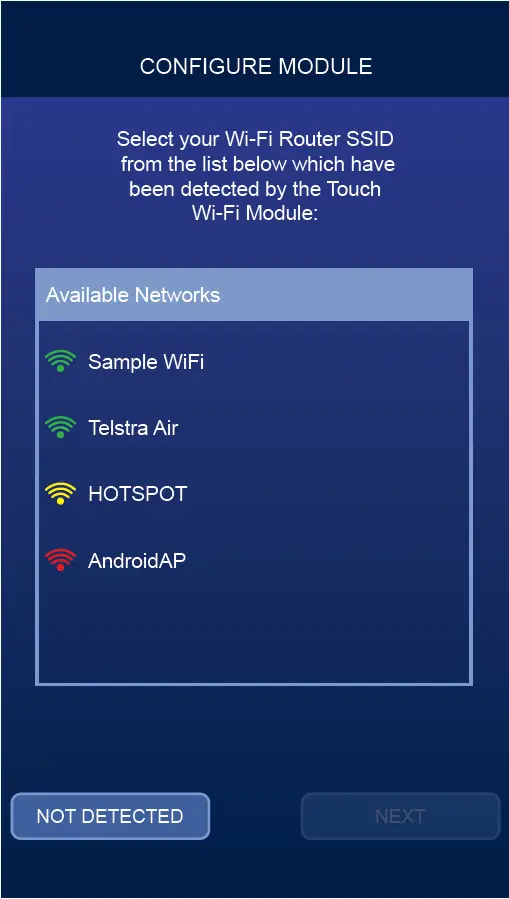 CONFIGURING YOUR TOUCH Wi-Fi MODULE 04