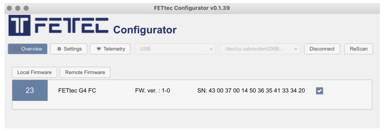 FETTEC FC G4 Kiss Flight Controller - FC firmware update 2