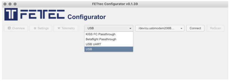 FETTEC FC G4 Kiss Flight Controller - FC firmware update