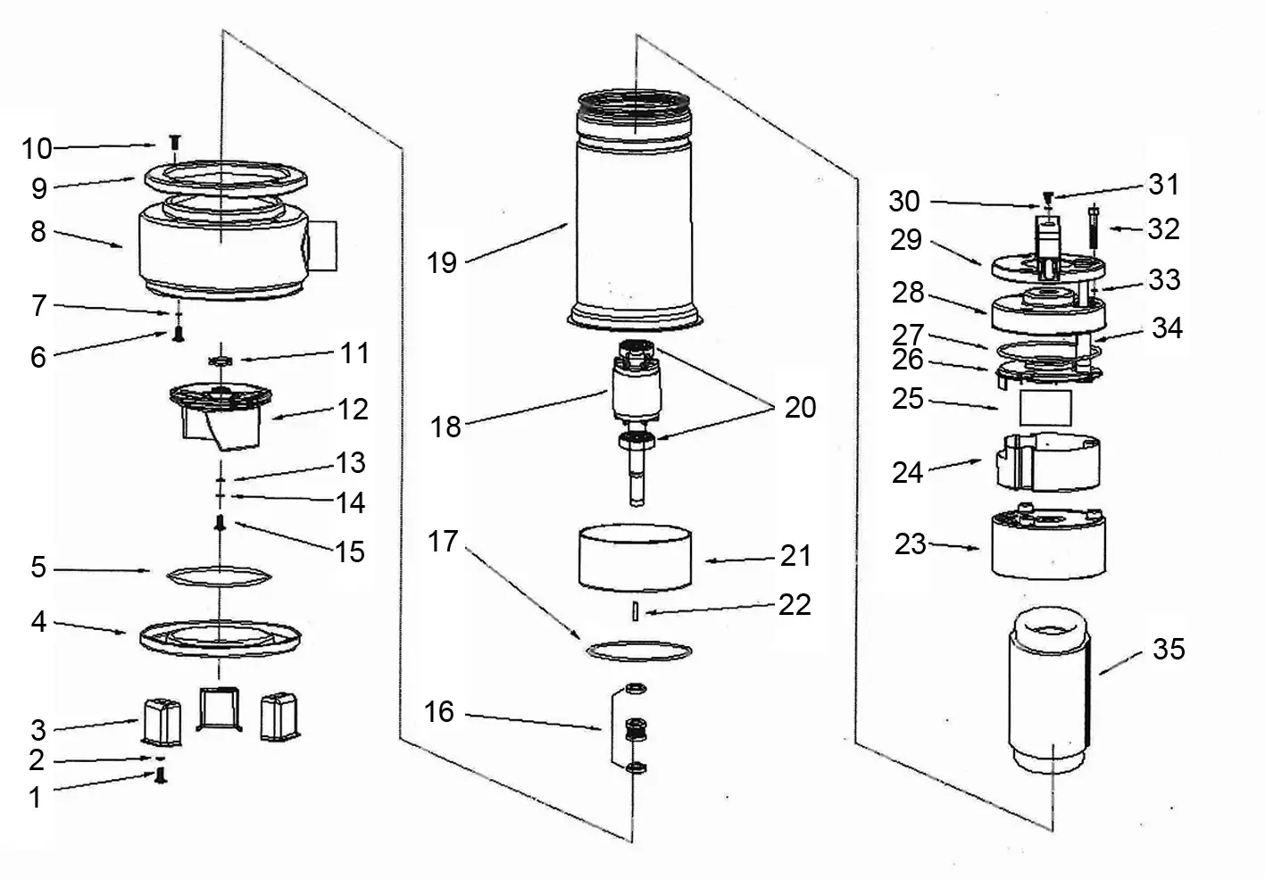 Clarke SWP900A Submer Sible Sewage Pump - DIAGRAM