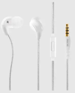 acme HE16 Harmonic Earphones with mic - White Product