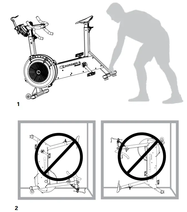 concept 2 BikeERG Exercise Bike - Safety
