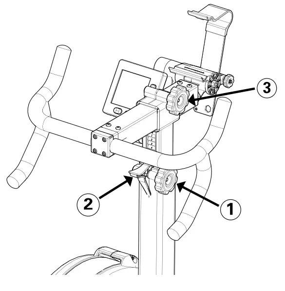 concept 2 BikeERG Exercise Bike - knob