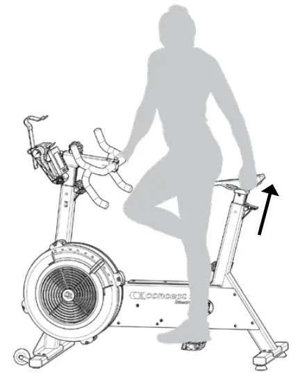 concept 2 BikeERG Exercise Bike - pedal