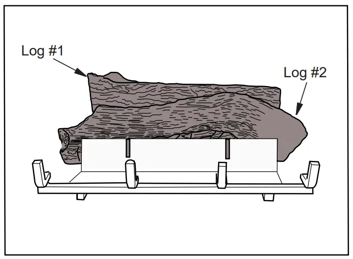 Duluth Forge FVFLC181 Vent Free Gas Logs - Bracket 1