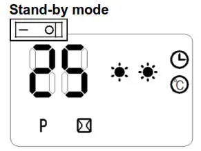 HELLER HWH2000 Ceramic Wall Heater with LED Display - Timer