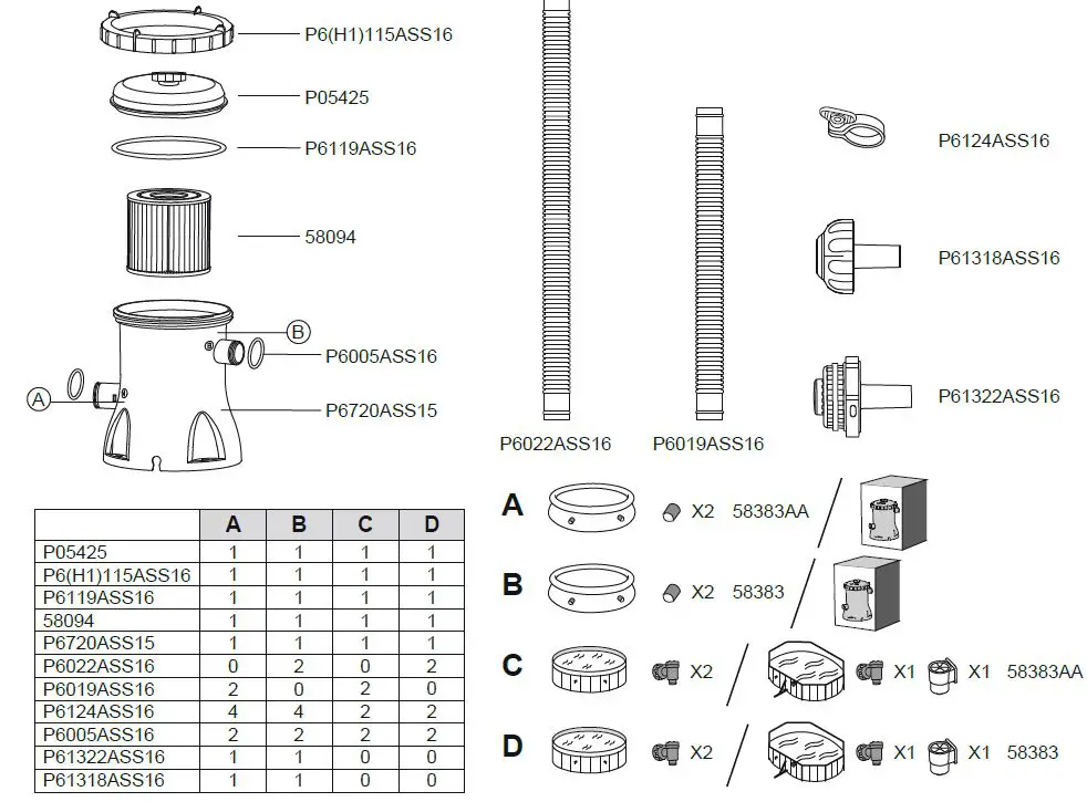 Bestway 58383 530 Gallon Filter Pump 1