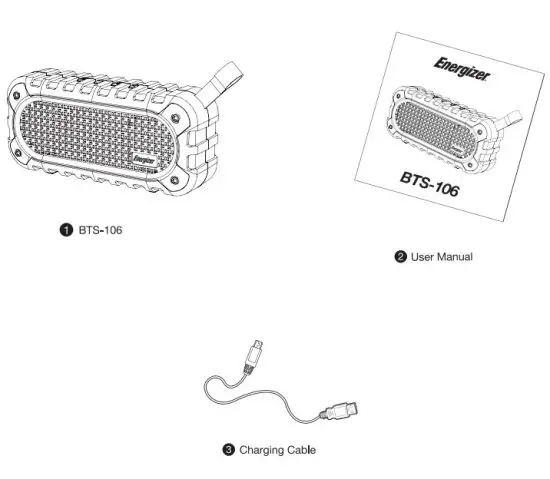 Energizer BTS-106 PowerSound Portable Bluetooth Speaker - Package