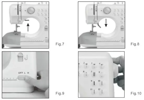 BEACON PET FHSM 505 Mini Multifunctional Household Sewing Machine - figure 13