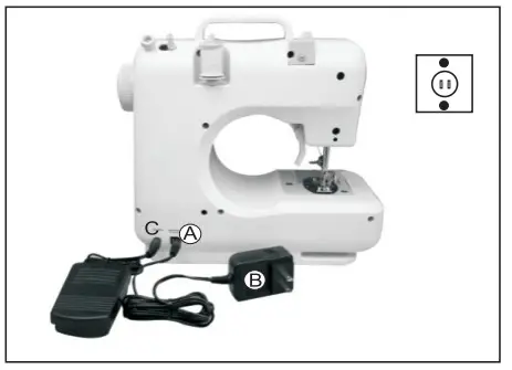 BEACON PET FHSM 505 Mini Multifunctional Household Sewing Machine - figure 7
