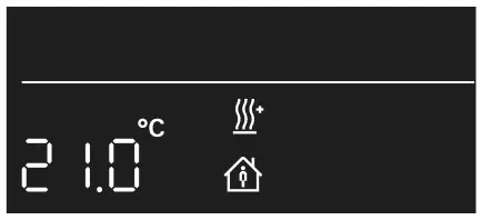 GIRA System 3000 Room Temperature Controller Display - figure 2